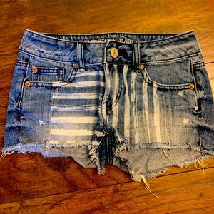 American eagle jean shorts